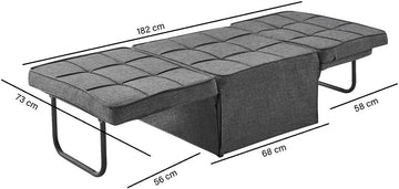 Pouf Letto Singolo Pieghevole Salva Spazio per Camera,Cameretta o Sogg –  Ilgruppone