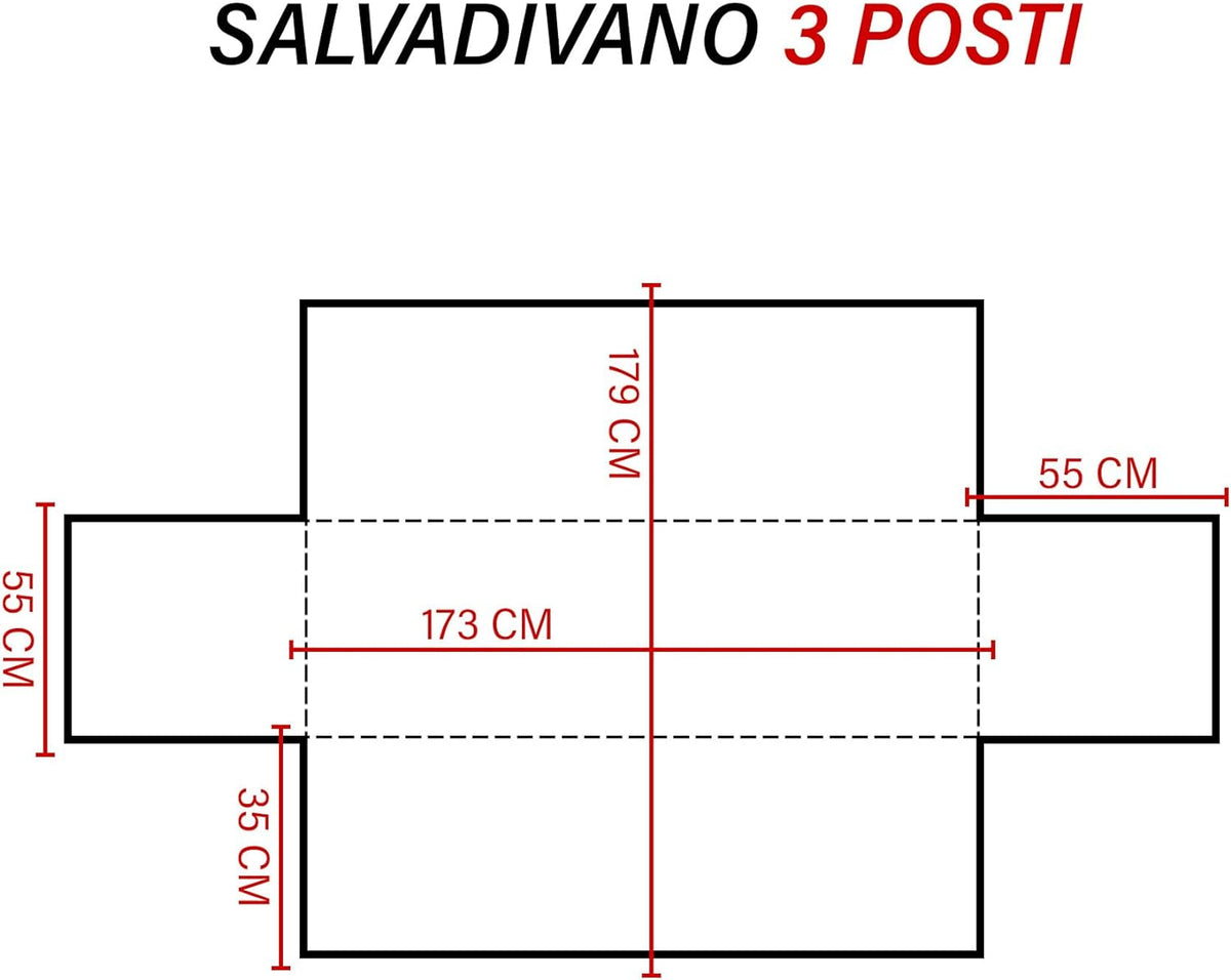 Copridivano Con Braccioli Antimacchia Trapuntato Protettore Impermeabile Con Elastico Antiscivolo