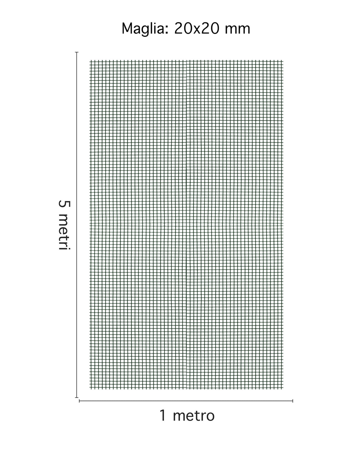 Rotolo Rete Protettiva 1 x 5 Mt A Maglia Quadrata Per Balconi,Cancelli,Recinzioni,Giardino,Resistente Raggi Uv Colore Verde