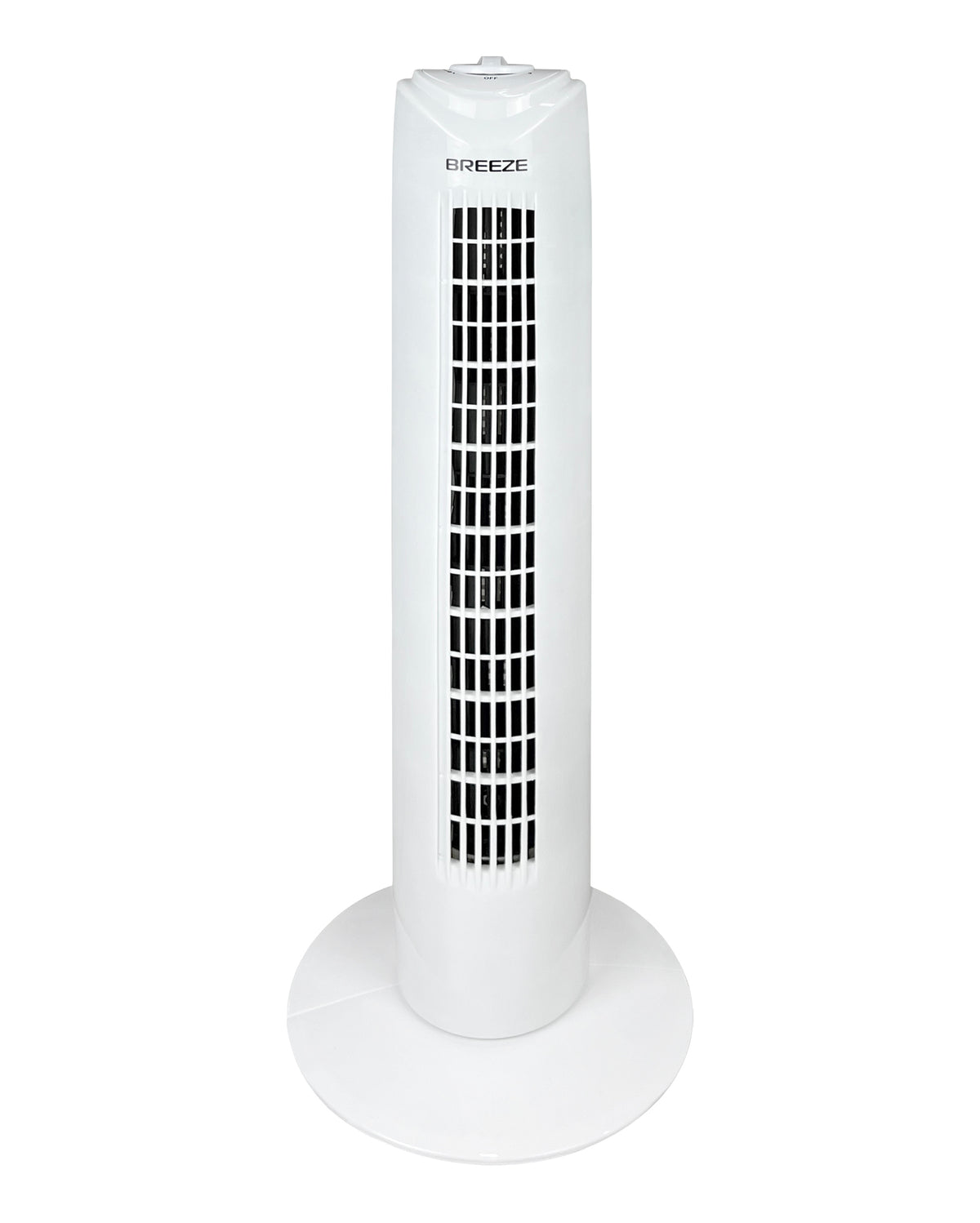 Ventilatore A Torre 3 Velocità Potente Silenzioso 50W 22x22x72.50Cm A++ Funzione Oscillante Auto-Rotante Design Sottile Moderno Ed Elegante Cucina Salotto Camera Letto Bianco