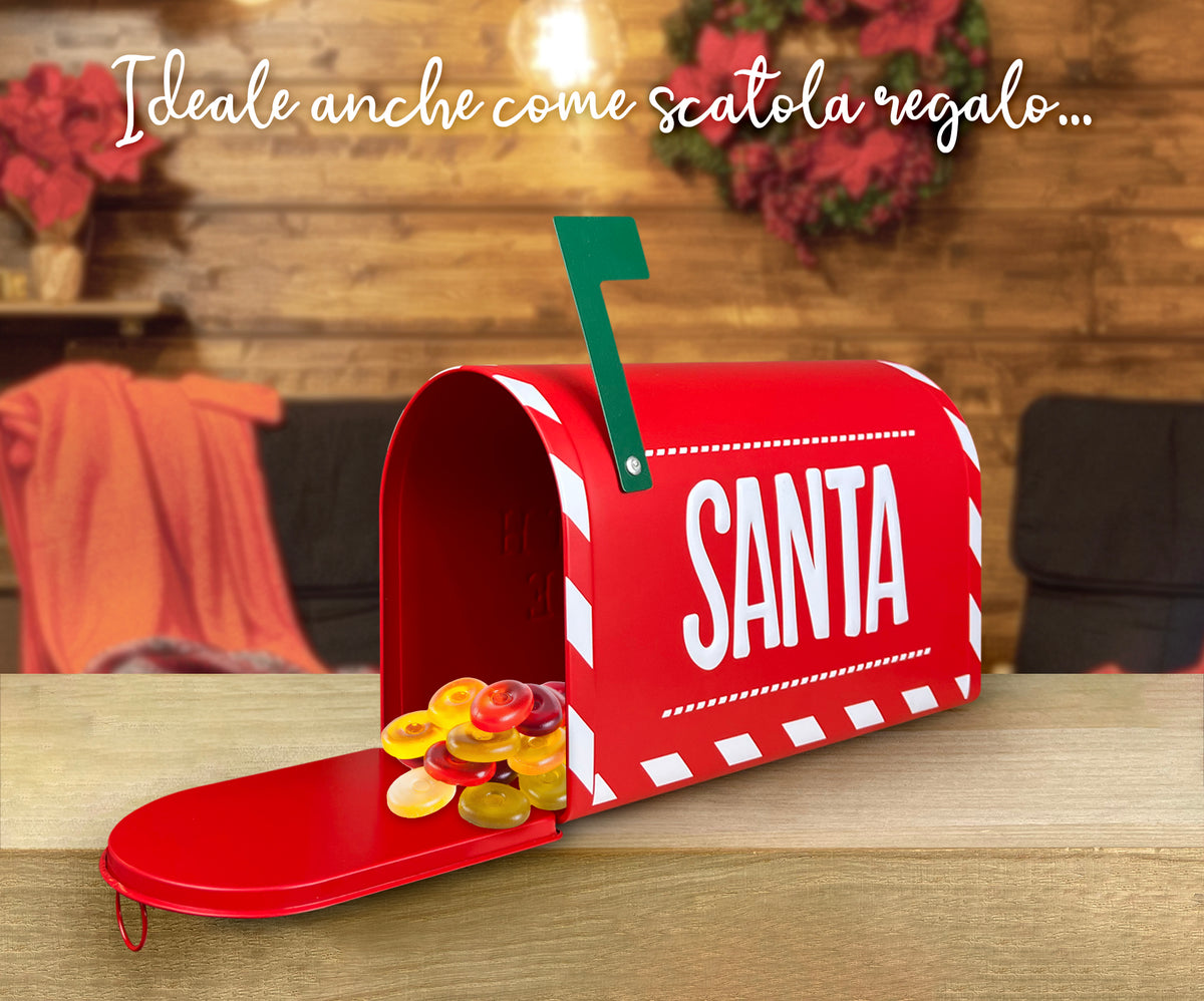 Cassetta Delle Lettere Di Babbo Natale In Metallo Decorazione Natalizia Idea Regalo Letterina Santa Claus Gadget Natale Cassette Della Posta