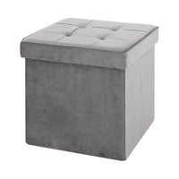 Pouf Contenitore In Velluto Quadrato Moderno Panca Cassapanca Soggiorno Panchina Per Ingresso Scarpiera Sgabello Panca Moderna