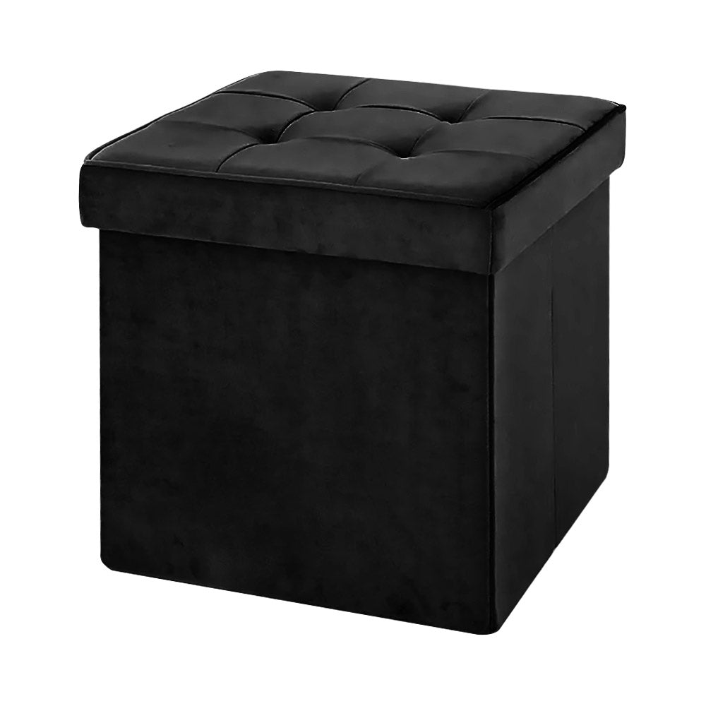 Pouf Contenitore In Velluto Quadrato Moderno Panca Cassapanca Soggiorno Panchina Per Ingresso Scarpiera Sgabello Panca Moderna