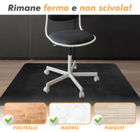 Tappeto Per Sedia Da Ufficio 95 x 120 Cm Antigraffio Per Sedie Da Scrivania Per Pavimenti In Legno o Piastrelle