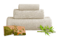 Set 3 Pezzi Asciugamani In Bambù Bagno Pregiati Super Assorbenti Telo Doccia Salvietta Viso Asciugamano Salviette Teli Asciugamano Ospite 450 Gr Bamboo Lusso Elegante Confezione Idea Regalo