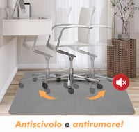 Tappeto Per Sedia Da Ufficio 95 x 120 Cm Antigraffio Per Sedie Da Scrivania Per Pavimenti In Legno o Piastrelle