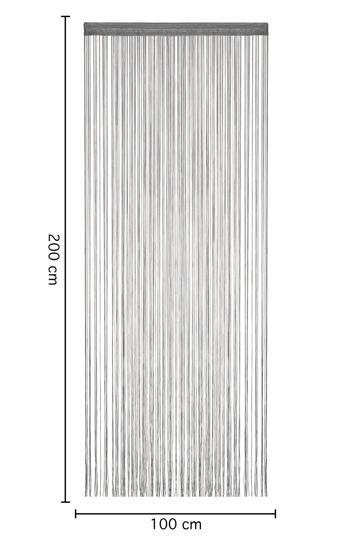 Tenda A Fili Stringhe Anti Mosche Insetti Finestre Porta Finestra Elegante Tinta Unita Divisorio Con Asola Passante Per inserimento Di Bastoni Zanzariera Adattabile Con Forbici Zanzariera Elegante