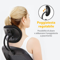 Sedia Da Ufficio Con Supporto Lombare, Sedia Scrivania Ergonomica Braccioli Regolabili Altezza Regolabile Schienale In Rete Traspirante,Oscillante