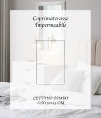 Coprimaterasso Neonati Impermeabile Trapuntato Lettino Culla 60x120 Cm  Antiacaro Micro Traspirante Silenzioso Barriera Liquidi Angoli Elasticizzati Proteggi Materasso Bambino