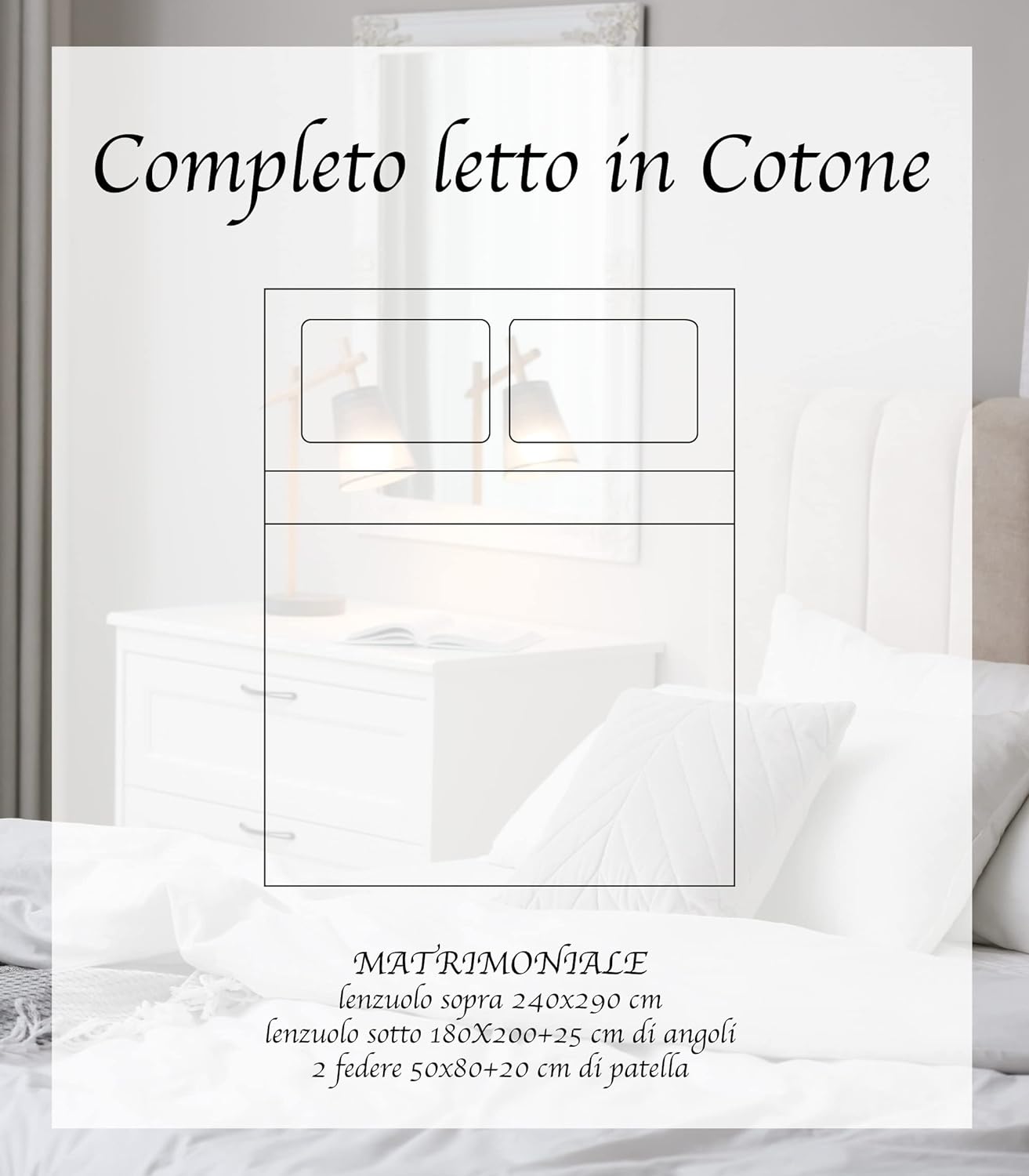 Completo Letto Lenzuola In Cotone Matrimoniale Con Stampe In Altissima Ilgruppone