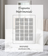 Trapunta Elegante Matrimoniale In Velluto Piumone Invernale Effetto Piuma 580 Gr/Mq Piumino Caldo Due Piazze Duck Friendly