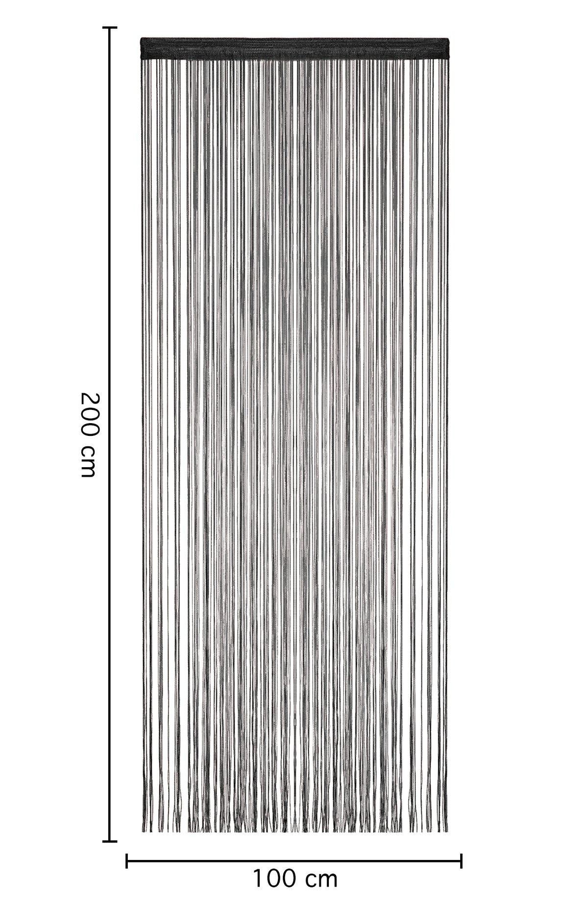 Tenda A Fili Stringhe Anti Mosche Insetti Finestre Porta Finestra Elegante Tinta Unita Divisorio Con Asola Passante Per inserimento Di Bastoni Zanzariera Adattabile Con Forbici Zanzariera Elegante