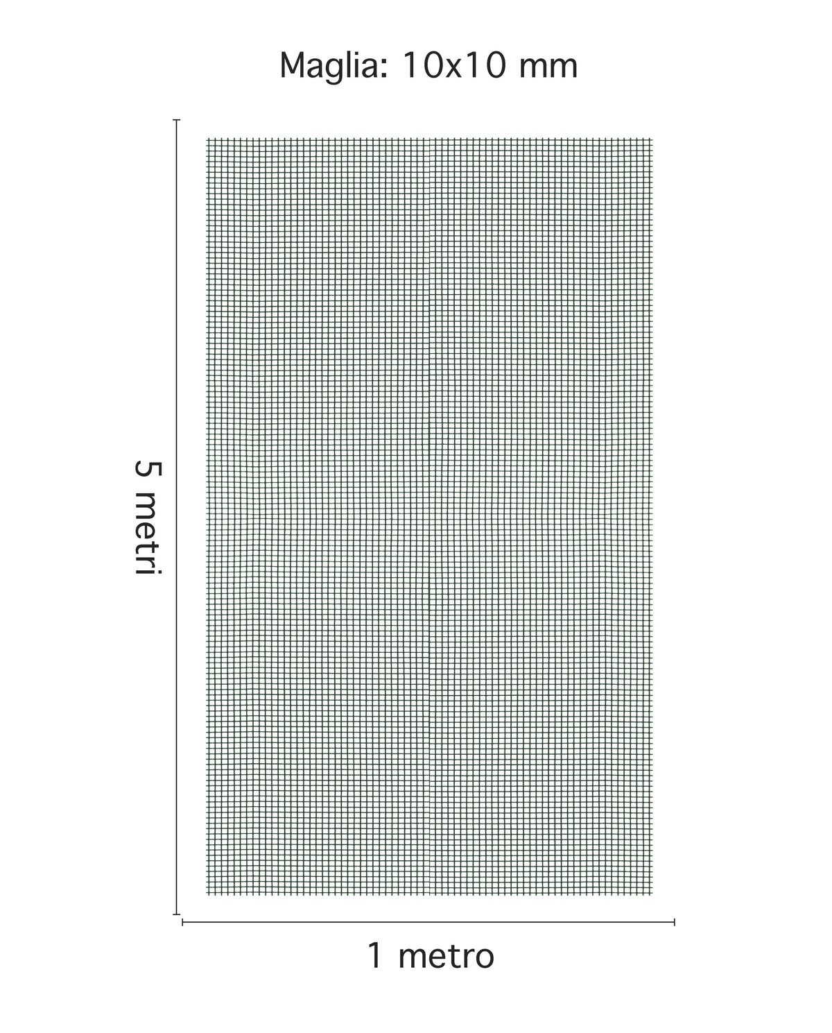 Rotolo Rete Protettiva 1 x 5 Mt A Maglia Quadrata Per Balconi,Cancelli,Recinzioni,Giardino,Resistente Raggi Uv Colore Verde