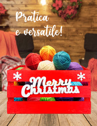 Set 3 Cassette In Legno Impilabili Fantasia Natale Merry Christmas Cassettina Multifunzione Rettangolari Porta Oggetti Porta Regali Decorazioni Natalizie Confezioni Regalo