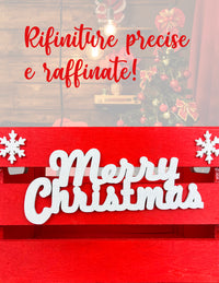 Set 3 Cassette In Legno Impilabili Fantasia Natale Merry Christmas Cassettina Multifunzione Rettangolari Porta Oggetti Porta Regali Decorazioni Natalizie Confezioni Regalo