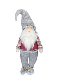 Babbo Natale Pupazzo Gigante Lavorato a Mano Addobbo Natalizio Fermaporta Decorazioni Natalizie 2 Misure Peluches 85 e 150 Cm