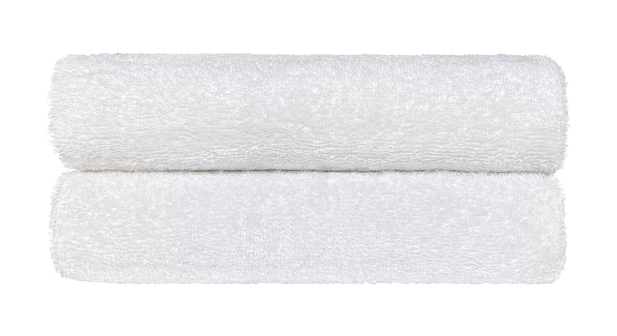 Set Asciugamani Bagno 100% Cotone Super Assorbenti Telo Doccia Spugna Professionali Salvietta Lavetta Viso Asciugamano Teli Asciugamano- Bianco