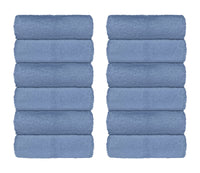 Set Asciugamani Bagno 100% Cotone Super Assorbenti Telo Doccia Spugna Professionali Salvietta Lavetta Viso Asciugamano Teli Asciugamano -Azzurro